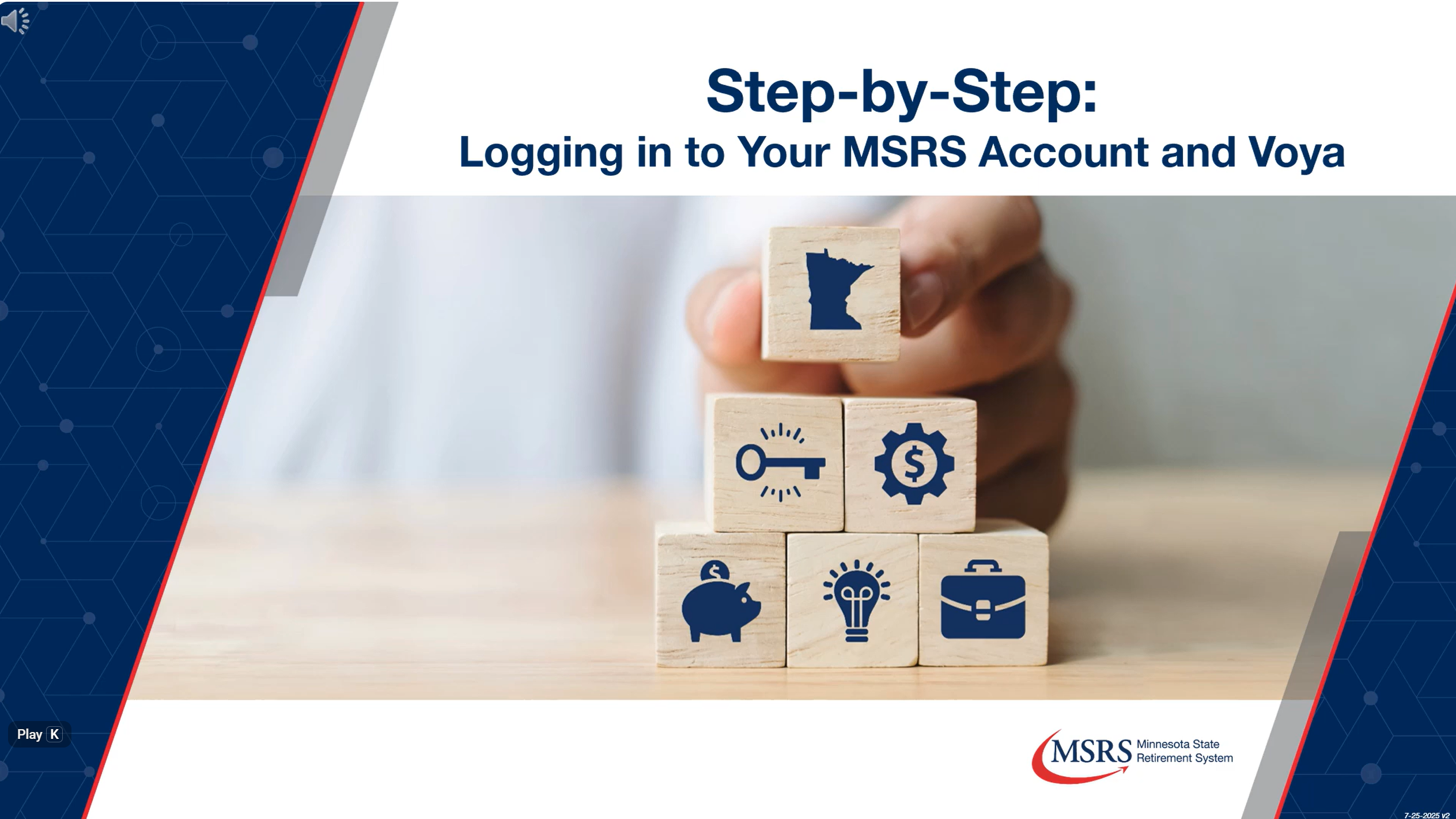 Video tutorial on how to log into your online account